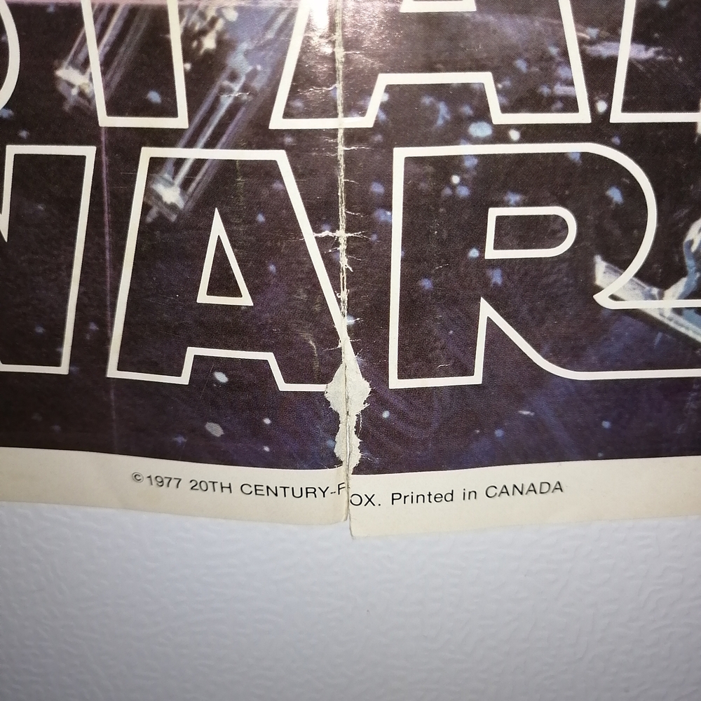 1977 Original Star Wars movie 20th Century Fox Galactic Battle Poster - Picture 13 of 13